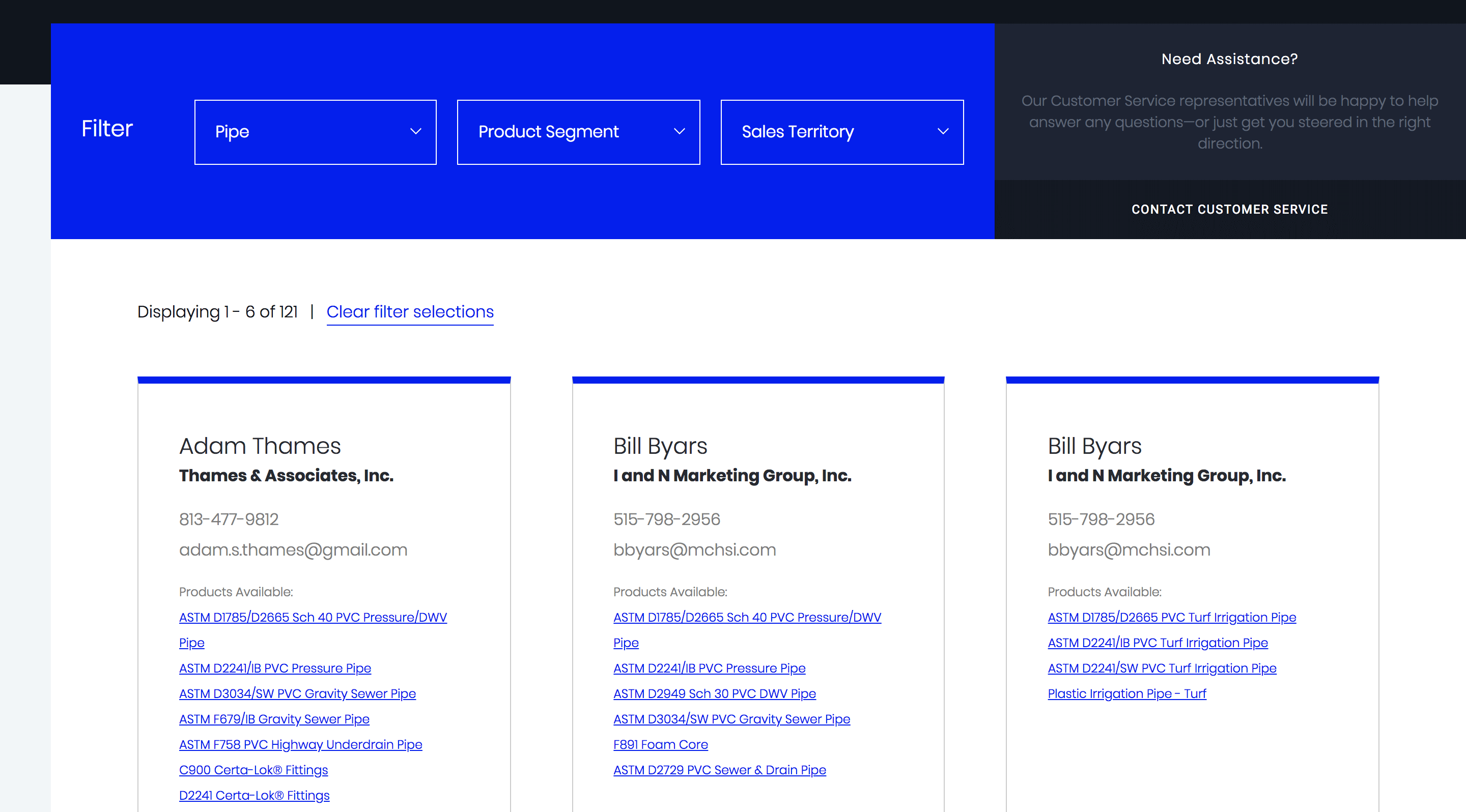 Napco Contact a Rep View